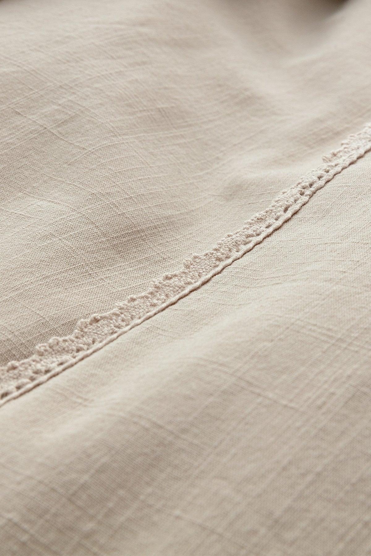 Tracey Super King Size Size Linen Look Washed Duvet Cover Set - Madame Coco JO