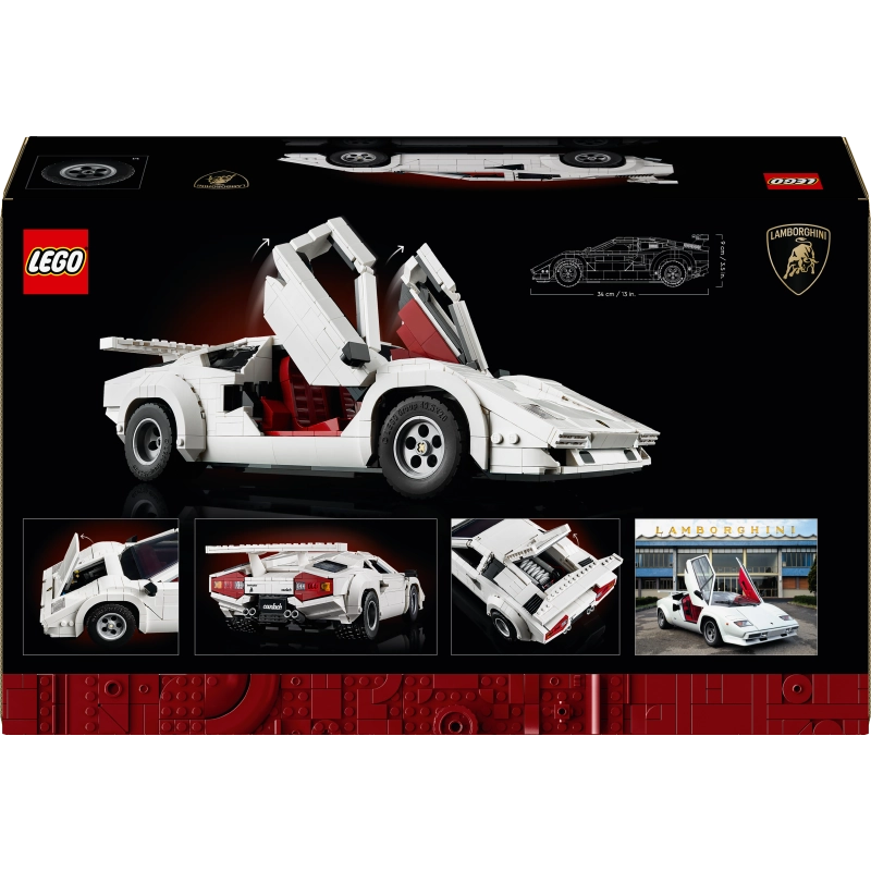 LEGO Icons Lamborghini Countach 5000 Quattrovalvole – 1506 Pieces | Set 10337 (Rare Edition)