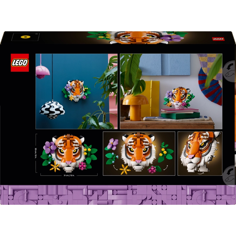 LEGO Art The Fauna Collection – Tiger | 744 Pieces | Set 31217