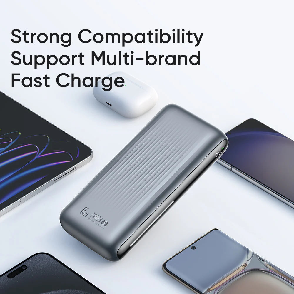 Mcdodo 20000mAh Power Bank with 65W Fast Charging & Digital Display - Black