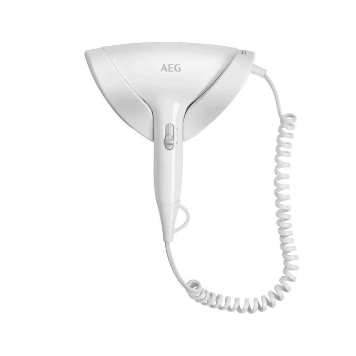 AEG Hair Dryer HT 5686 – 1800W with Wall Mounting Support, Auto Shut-Off & Cool Shot | White