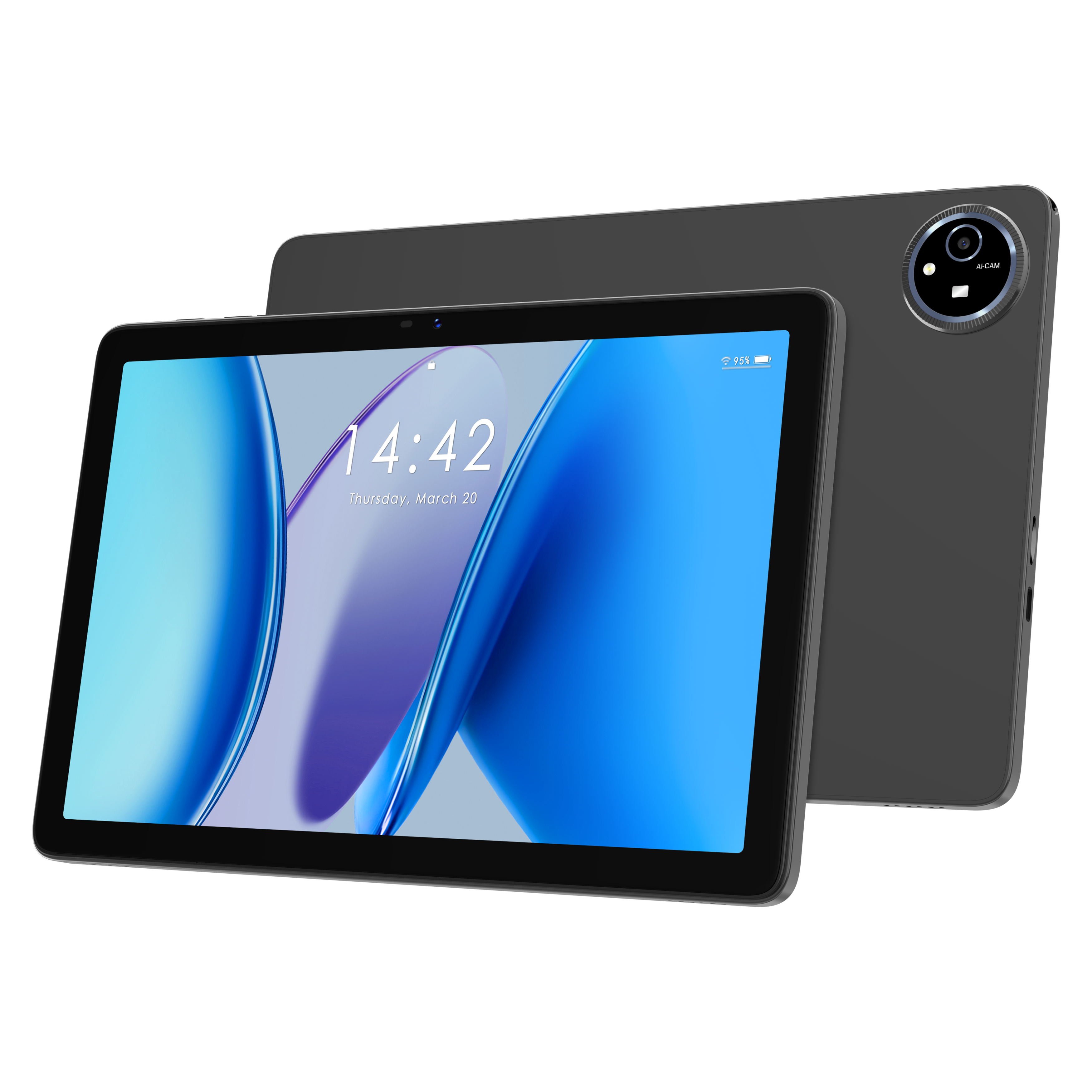 VIKUSHA V-M1 Tablet Bundle: Holster Keyboard & Cover, Al Maher Educational Card, 3-Month IPTV Subscription & 10 JD Lens Center Voucher