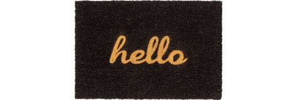 Astra Coco Glitter Entrance Mat 40×60 cm - Black & Gold