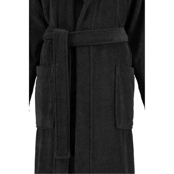 Cawo Bathrobe M Size - Soft Black Luxury Robe