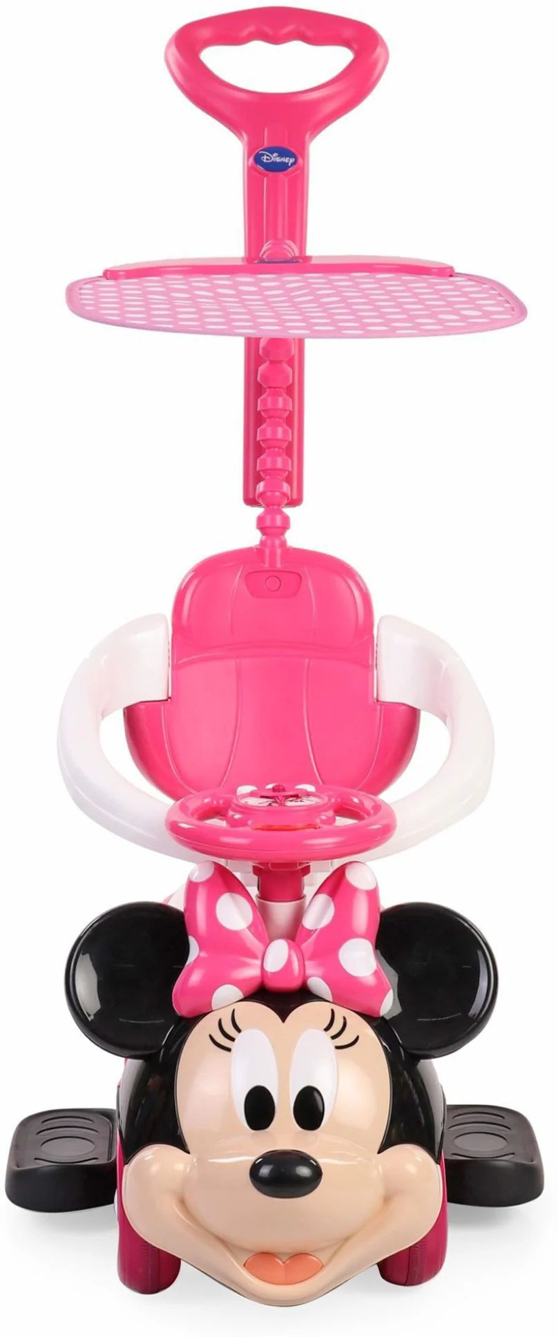 Disney Minnie Push Car with Handle & Umbrella 3-in-1 Ride