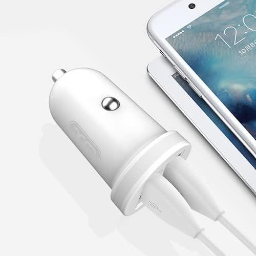 XO TZ08 Mini car car  charger set Micro 2.1A - Black