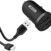 XO TZ08 Mini car car  charger set Micro 2.1A - Black
