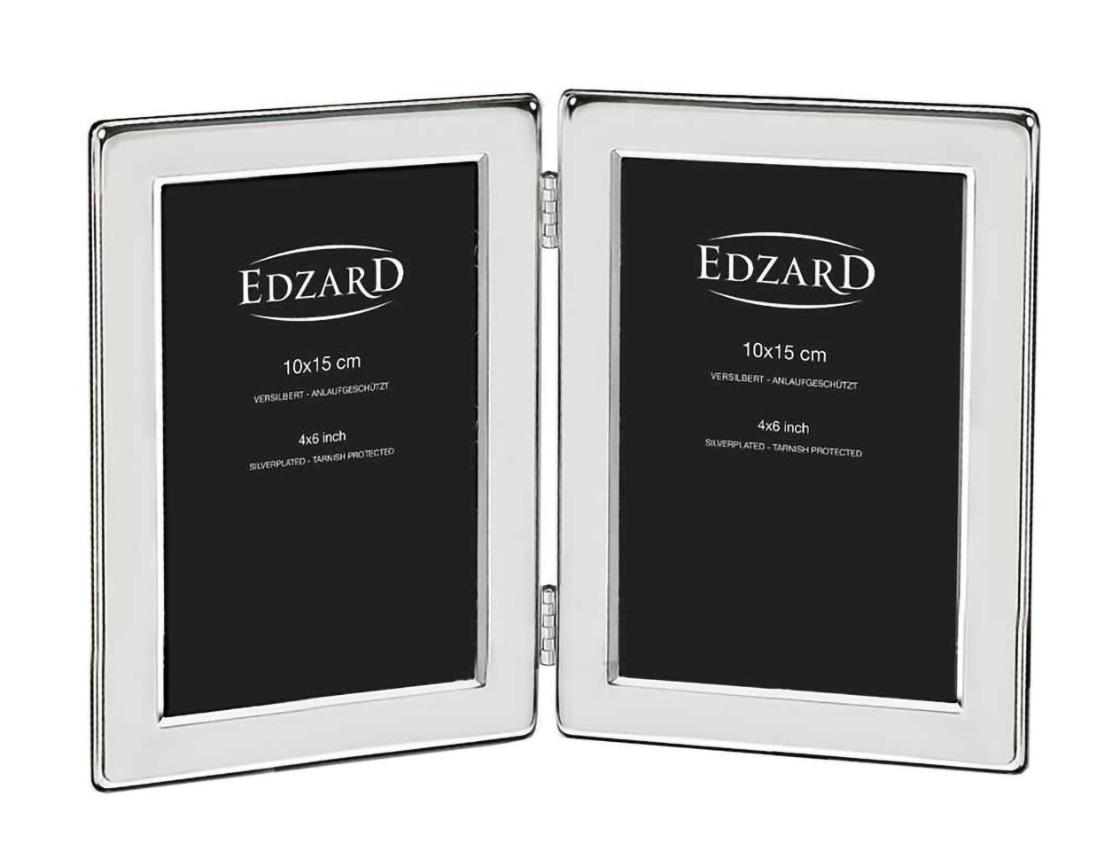 Edzard Salerno Double Silver-Plated Photo Frame 10×15cm