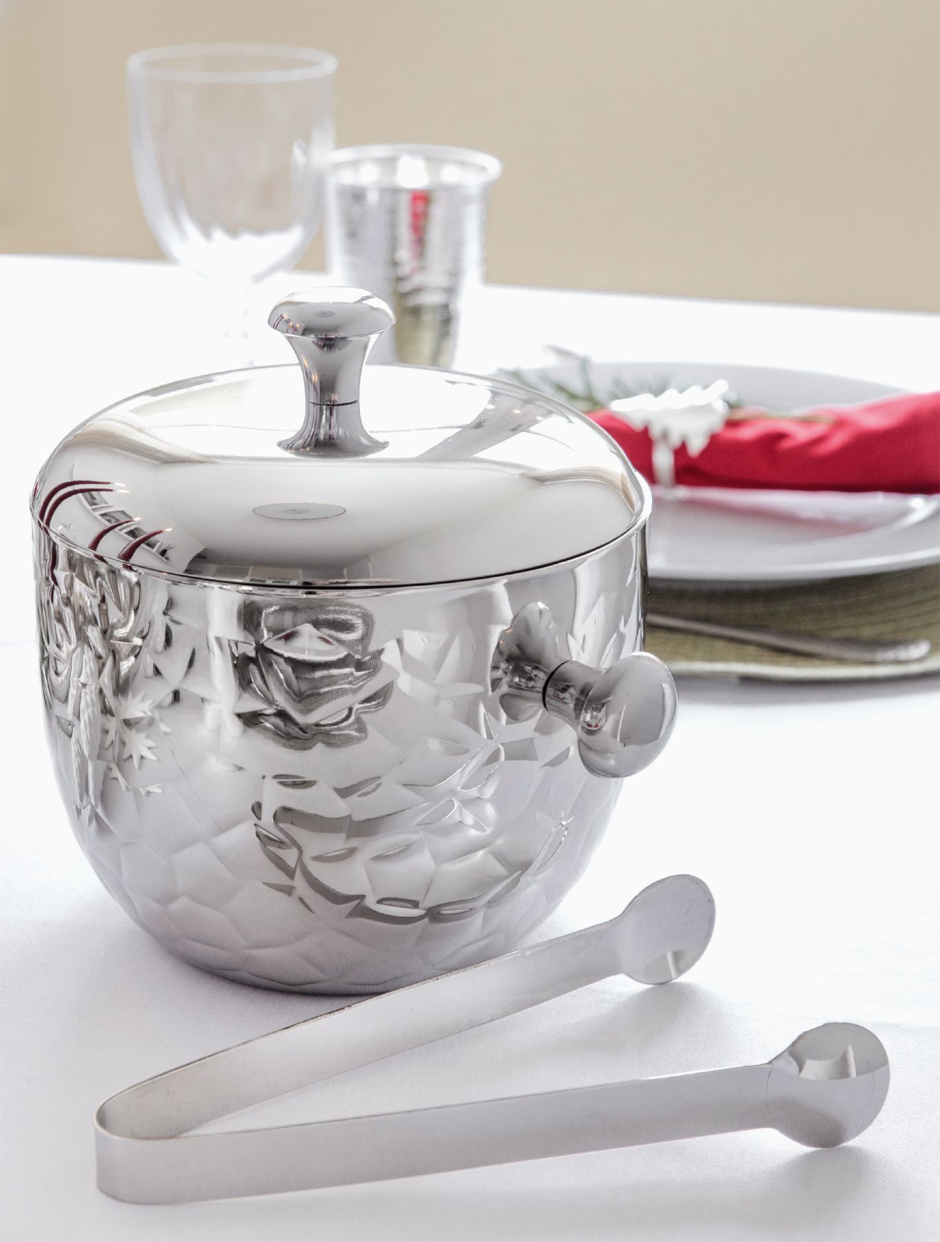 Edzard Gilbert 18cm Steel Ice Bucket - Elegant & Practical