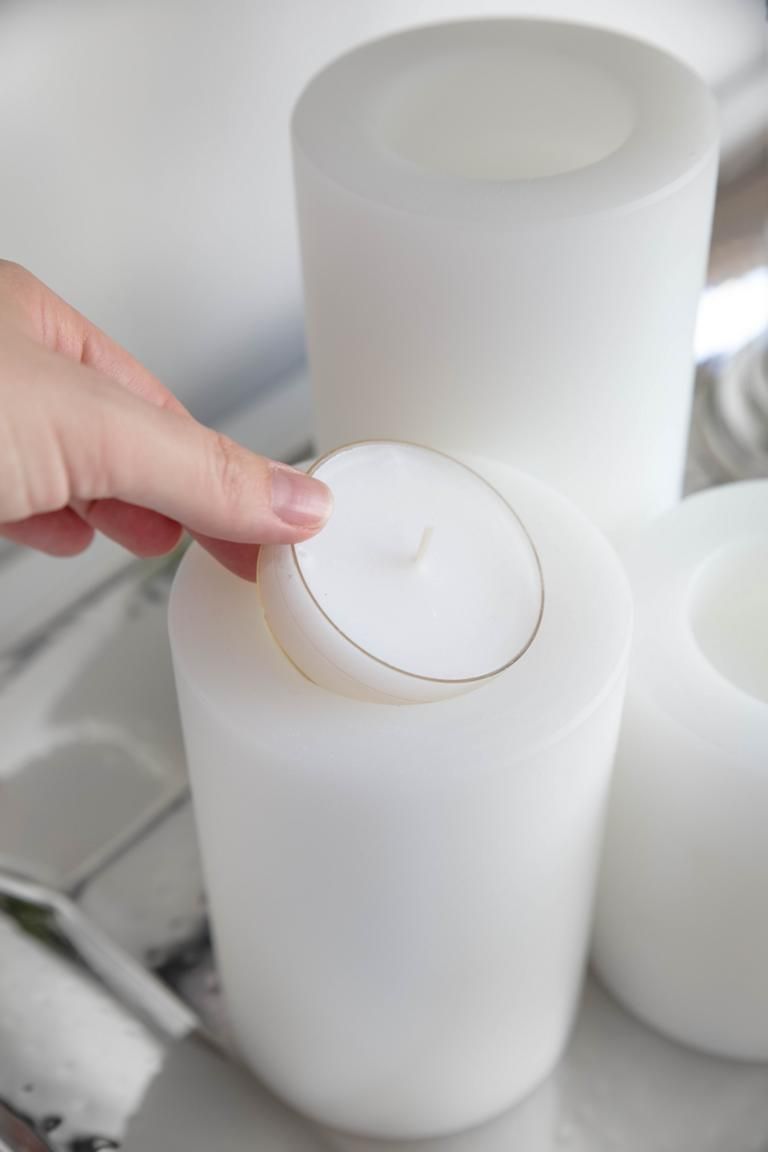 Edzard Cornelius 15cm Candle-Shaped Small Candle Holder - White