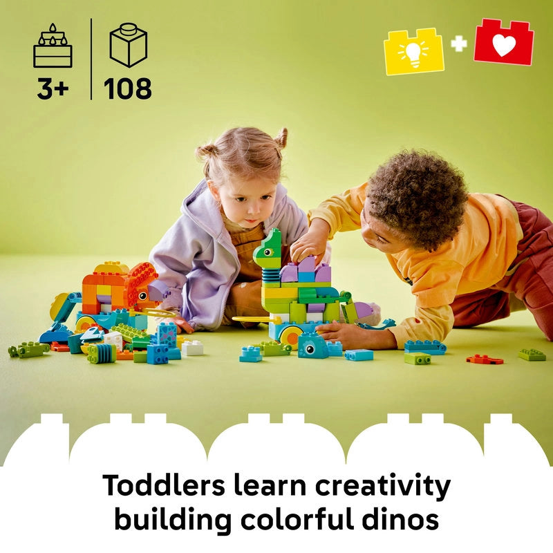 LEGO DUPLO 3 in 1 Dinosaurs on Wheels – 108 Pieces | Set 10451