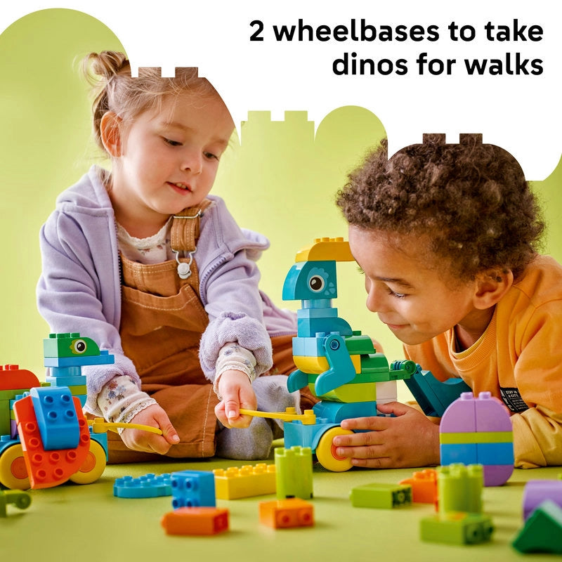 LEGO DUPLO 3 in 1 Dinosaurs on Wheels – 108 Pieces | Set 10451