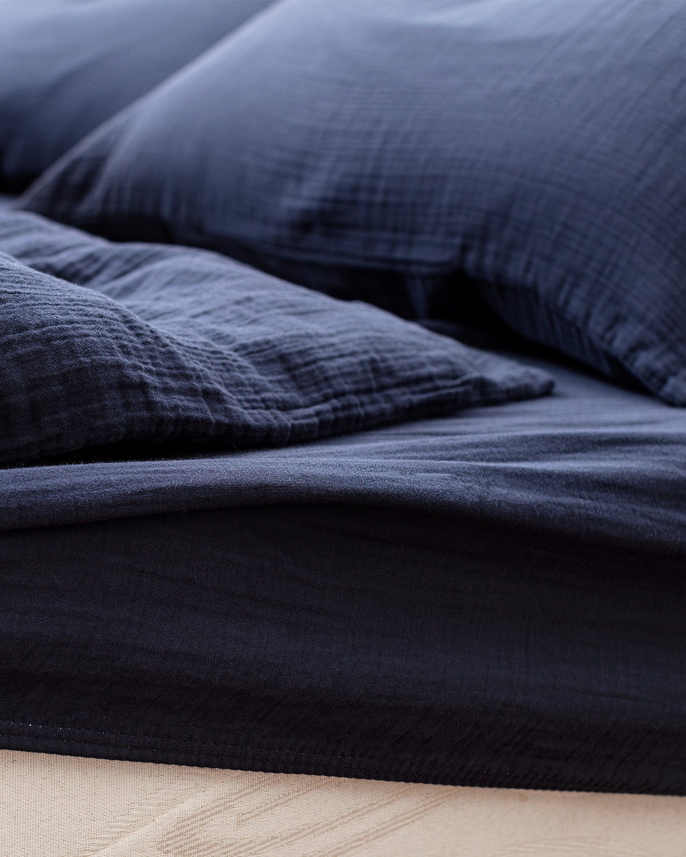 Marla Muslin Double Size Duvet Cover Set - Fitted - Madame Coco JO