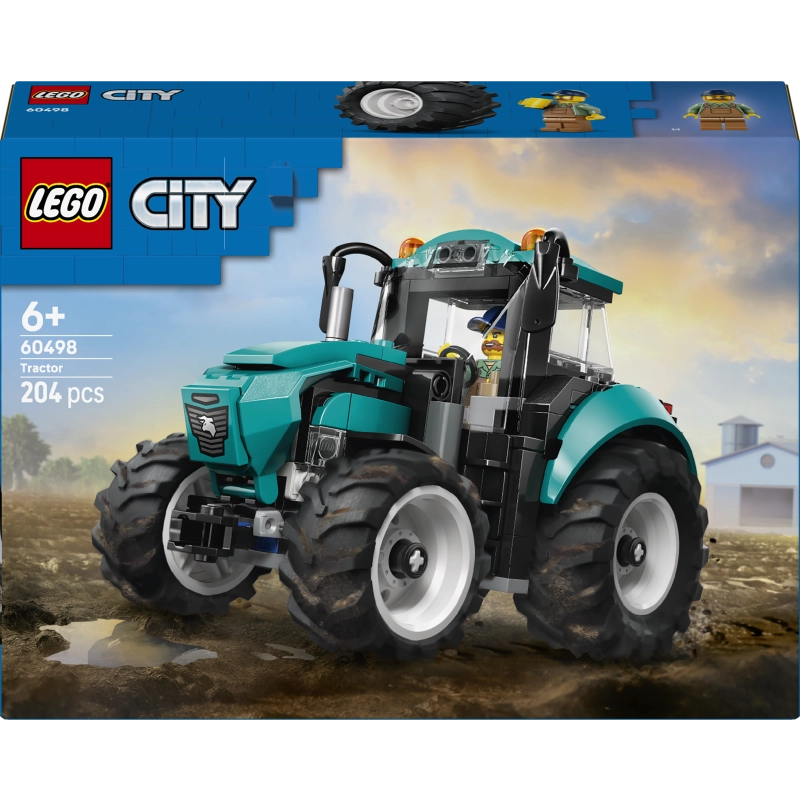 LEGO City Tractor – 204 Pieces | Set 60498