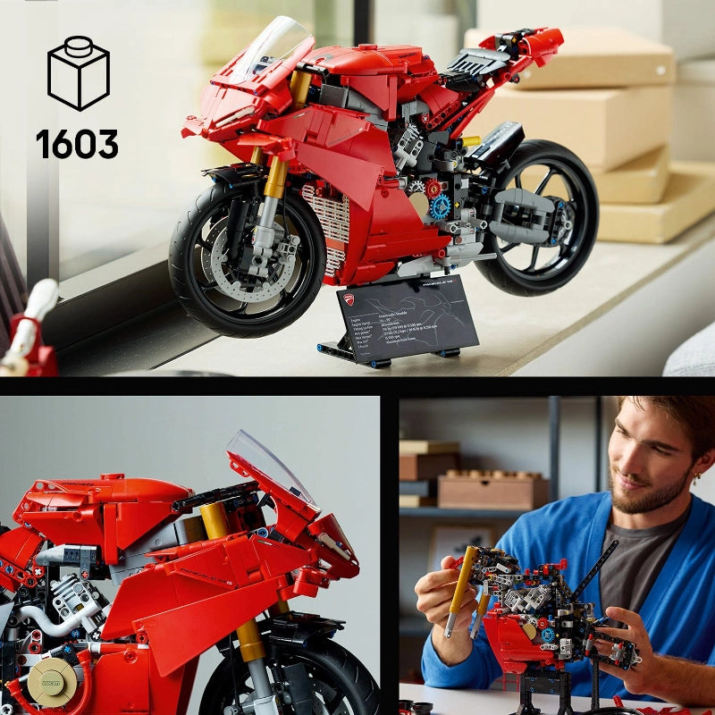 LEGO Technic Ducati Panigale V4 S Motorcycle – 1603 Pieces | Set 42202