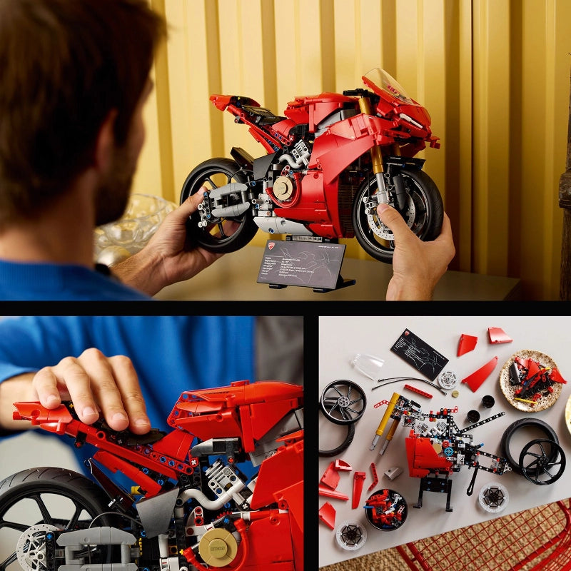 LEGO Technic Ducati Panigale V4 S Motorcycle – 1603 Pieces | Set 42202