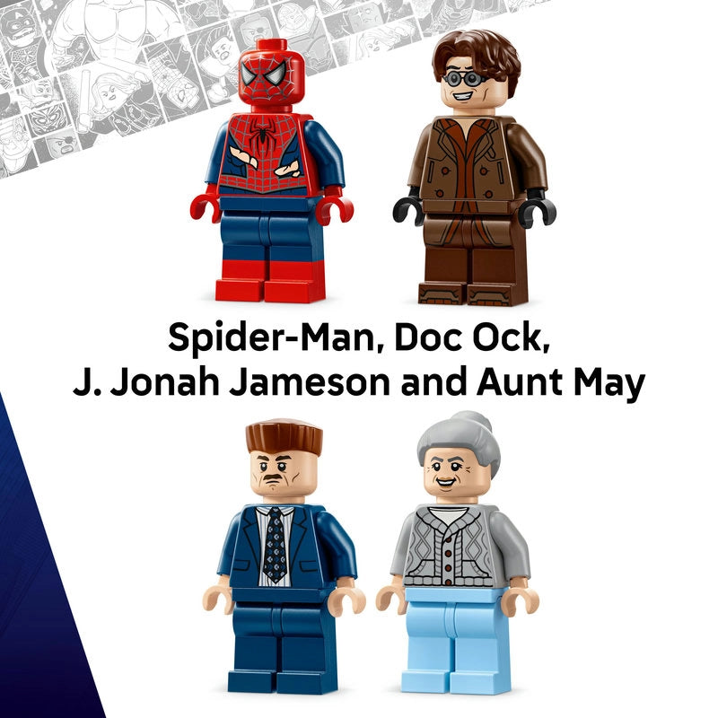 LEGO Marvel Spider-Man vs. Doc Ock Subway Train Scene – 393 Pieces | Set 76321