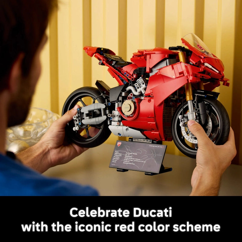 LEGO Technic Ducati Panigale V4 S Motorcycle – 1603 Pieces | Set 42202