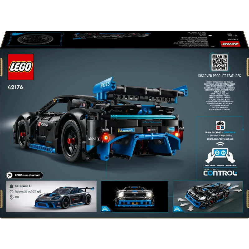 LEGO Technic Porsche GT4 e-Performance Race Car – 836 Pieces | Set 42176