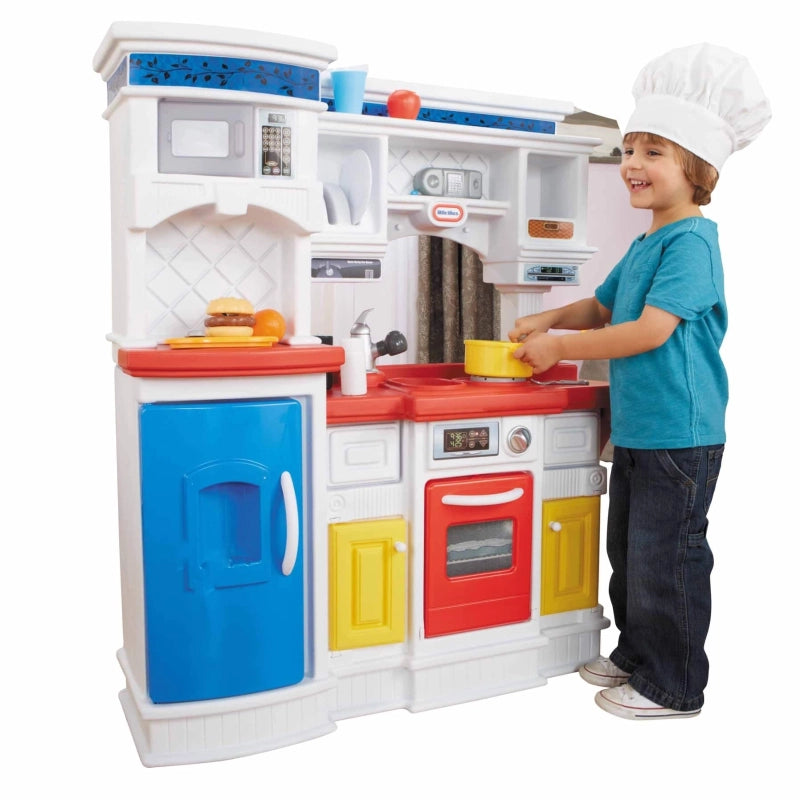 Little Tikes Gourmet Prep ‘n Serve Kitchen – Kids Play Kitchen with Sound Effects