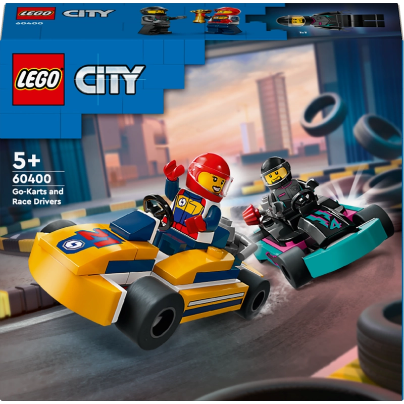 LEGO City Go-Karts & Race Drivers – 99 Pieces | Set 60400