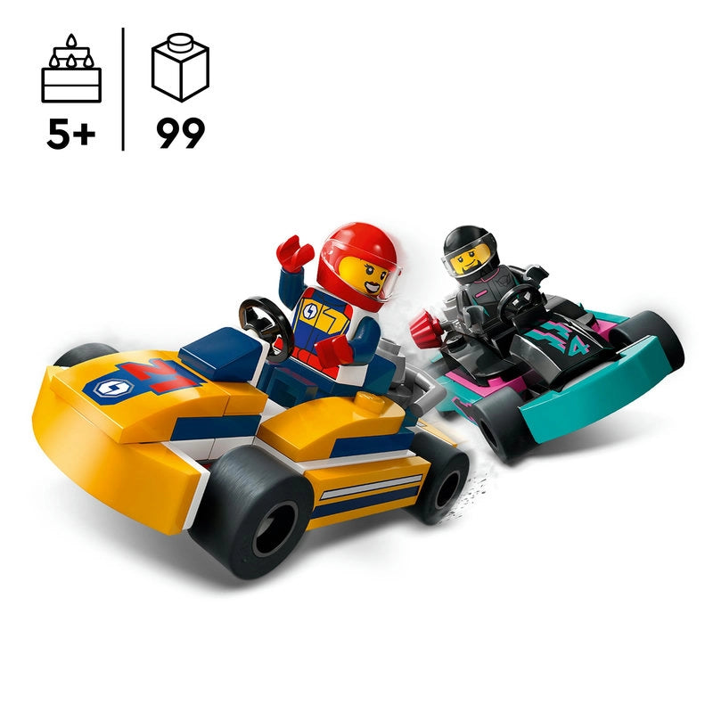 LEGO City Go-Karts & Race Drivers – 99 Pieces | Set 60400