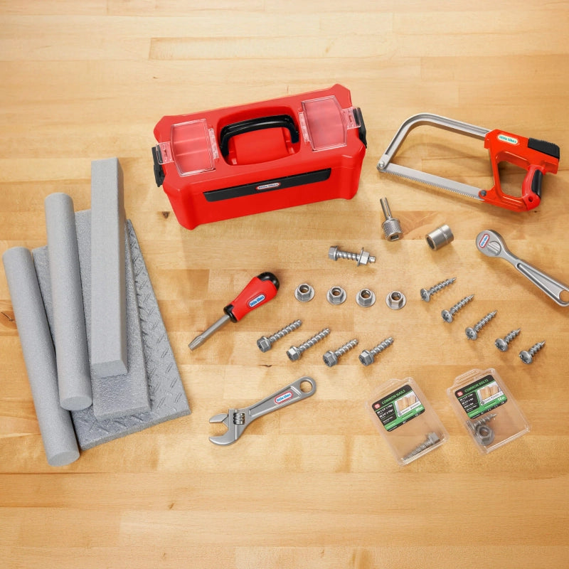 Little Tikes Creative Construction Tool Box Set – Kids Building & Tool Play Set