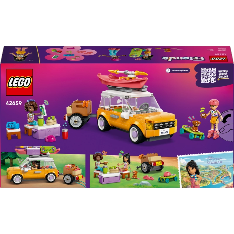 LEGO Friends Friendship Road-Trip Travel Car – 220 Pieces | Set 42659