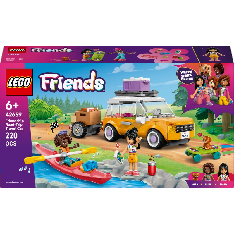 LEGO Friends Friendship Road-Trip Travel Car – 220 Pieces | Set 42659