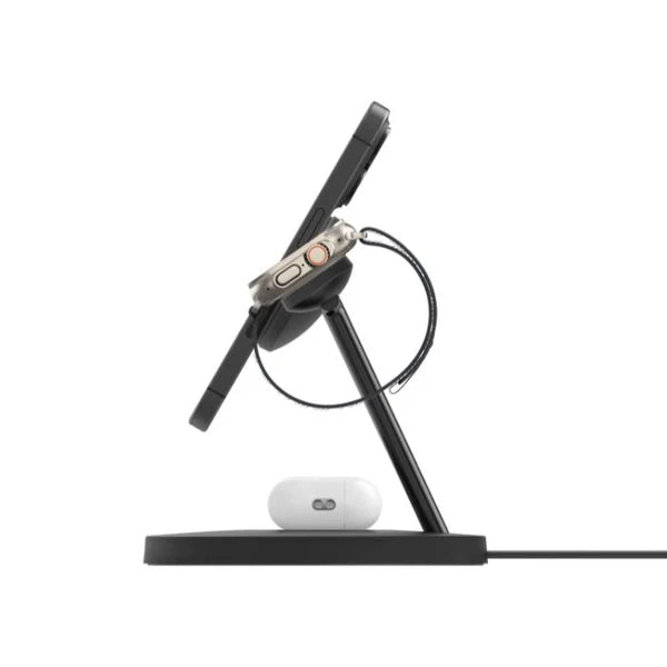 Belkin BoostCharge 3-in-1 Charging Dock with Qi2 MagSafe Charger WIZ032kqBK