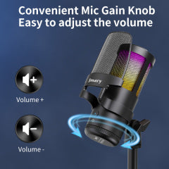 Jmary MC-PW13 Plug & Play Cardioid Mic for Mobile & Laptop