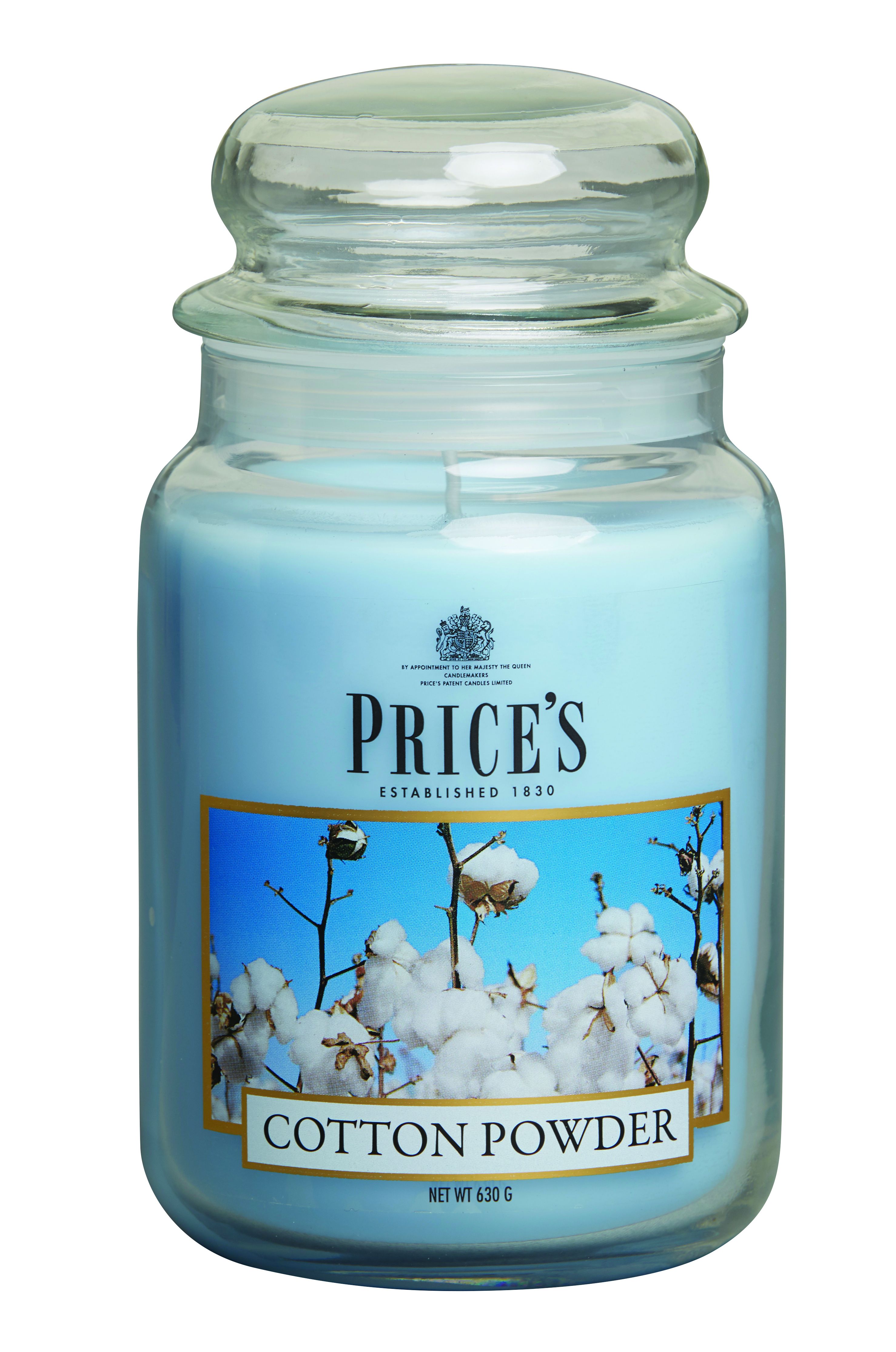 Price’s Large Scented Candle Jar with Lid – Long-Lasting Aroma