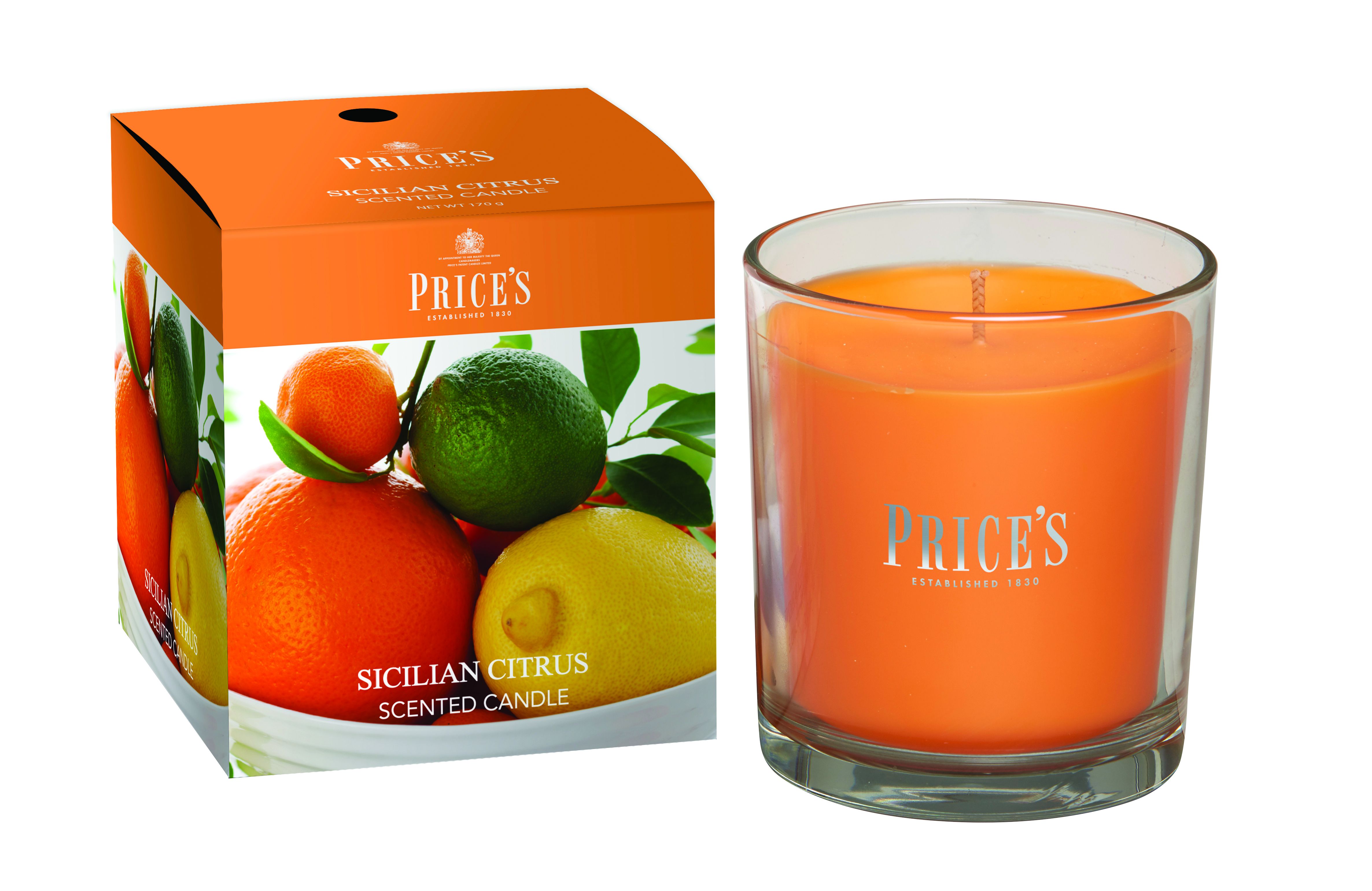 Price's Scented Candle in Glass Cup – Long-Lasting Aroma