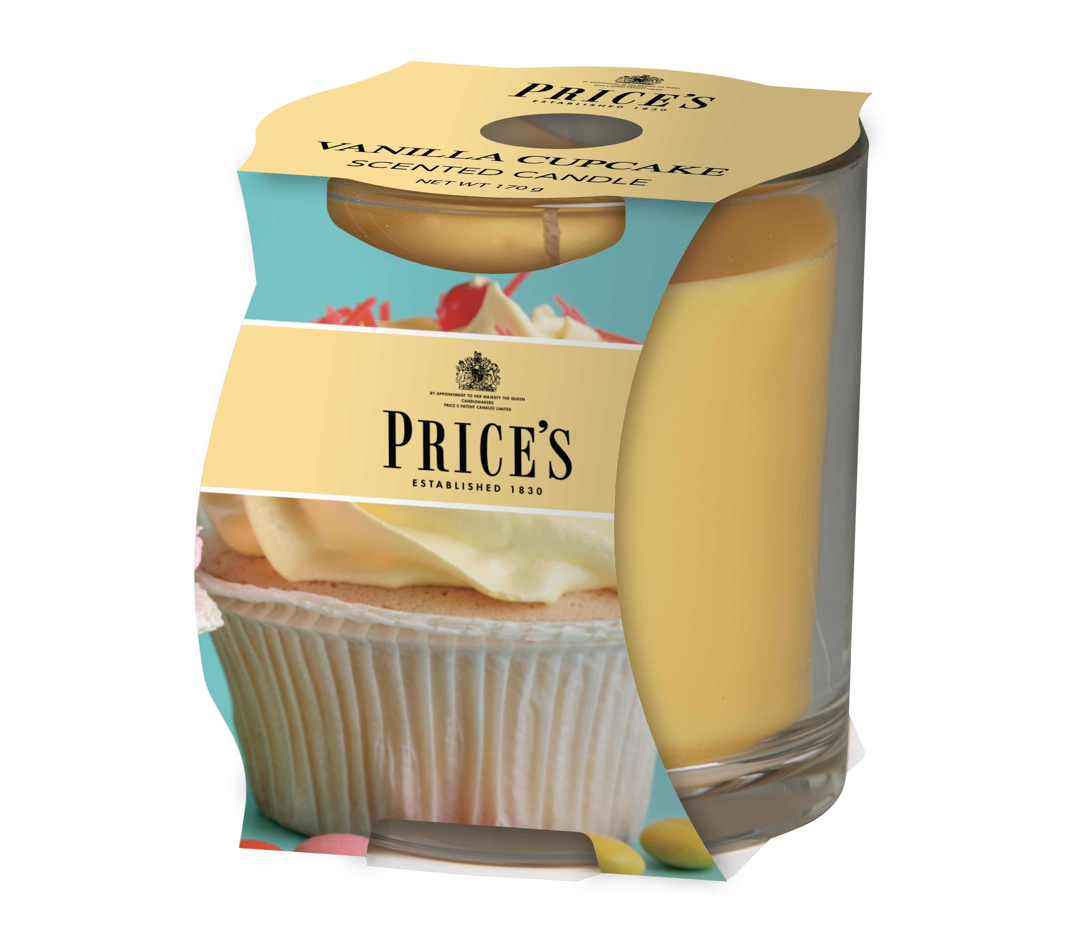 Price’s Cup Scented Candle – Elegant Glass & Rich Aroma