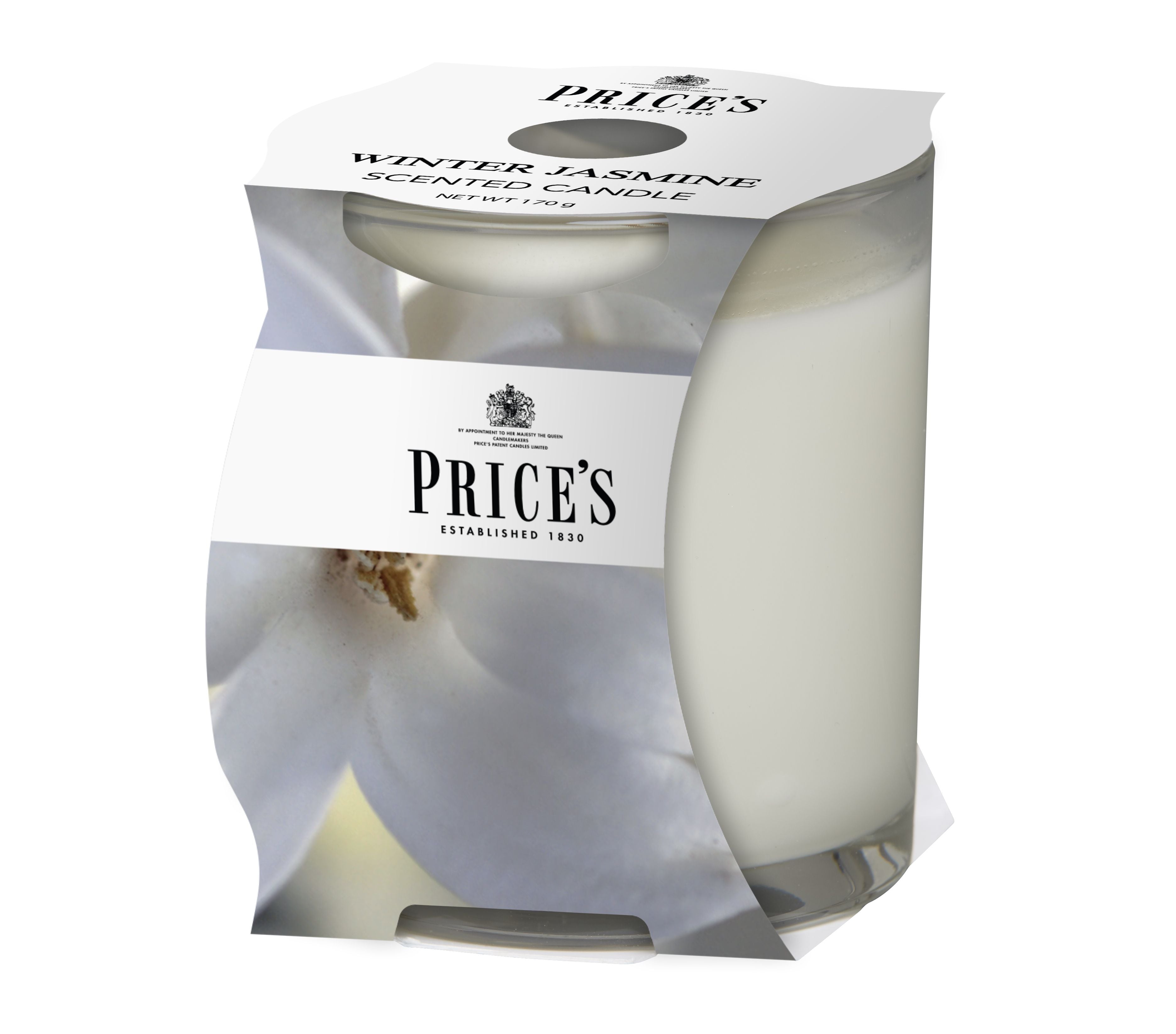 Price’s Cup Scented Candle – Elegant Glass & Rich Aroma