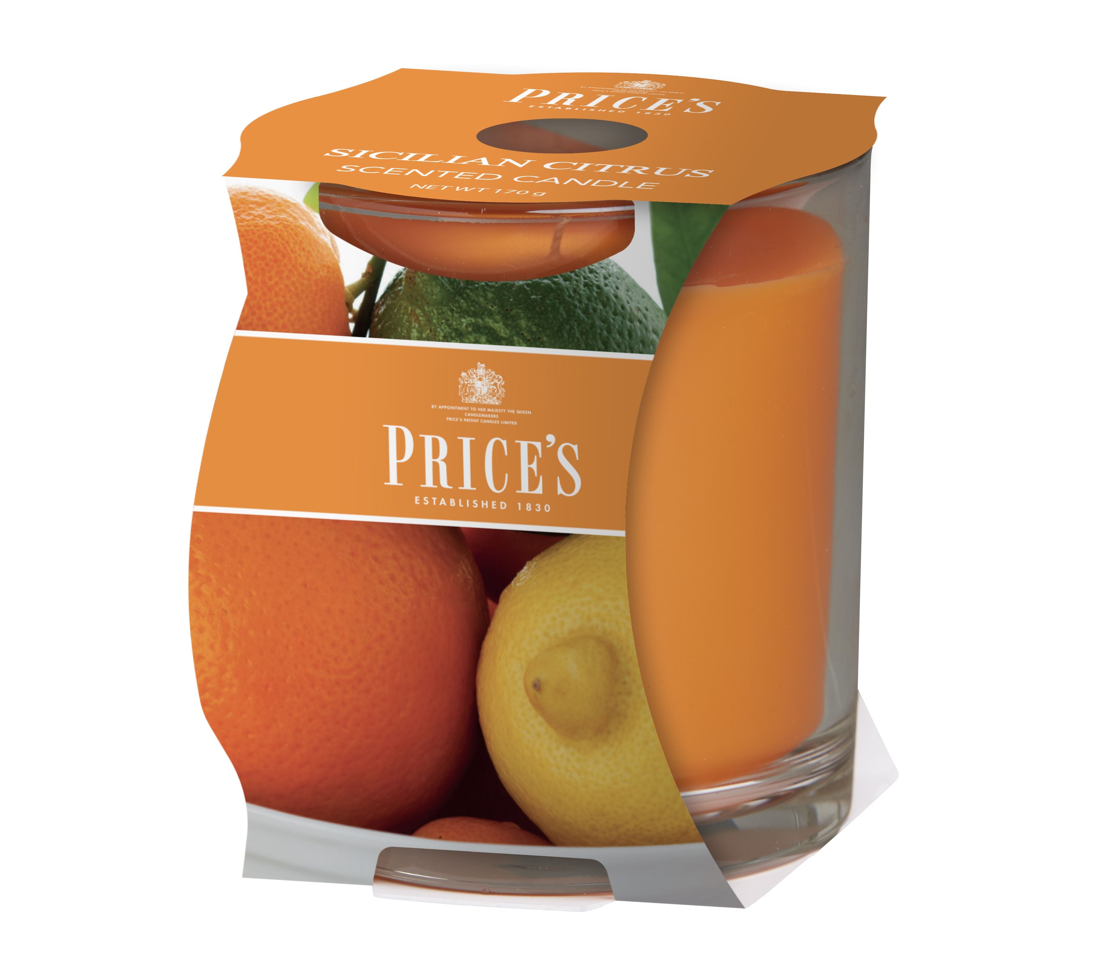 Price’s Cup Scented Candle – Elegant Glass & Rich Aroma