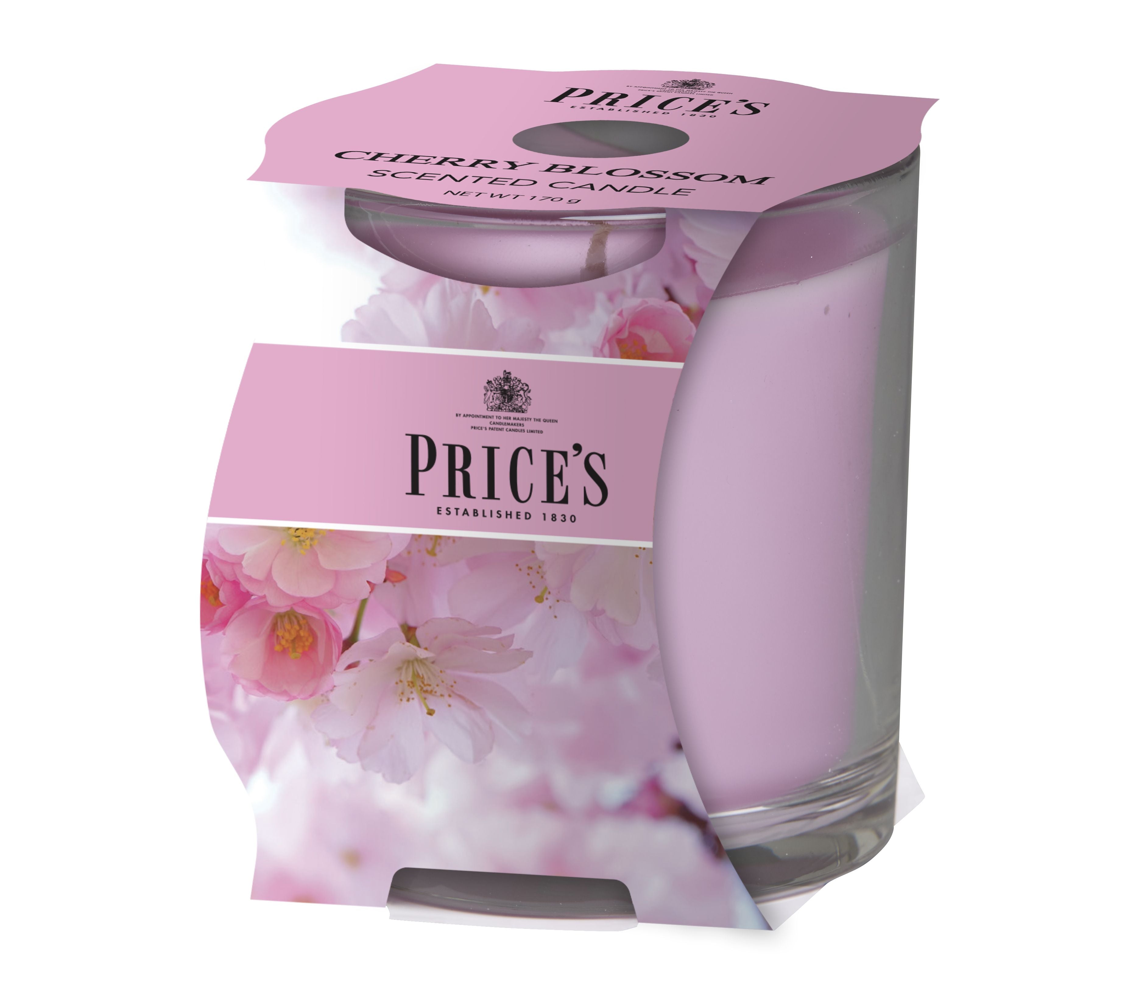 Price’s Cup Scented Candle – Elegant Glass & Rich Aroma