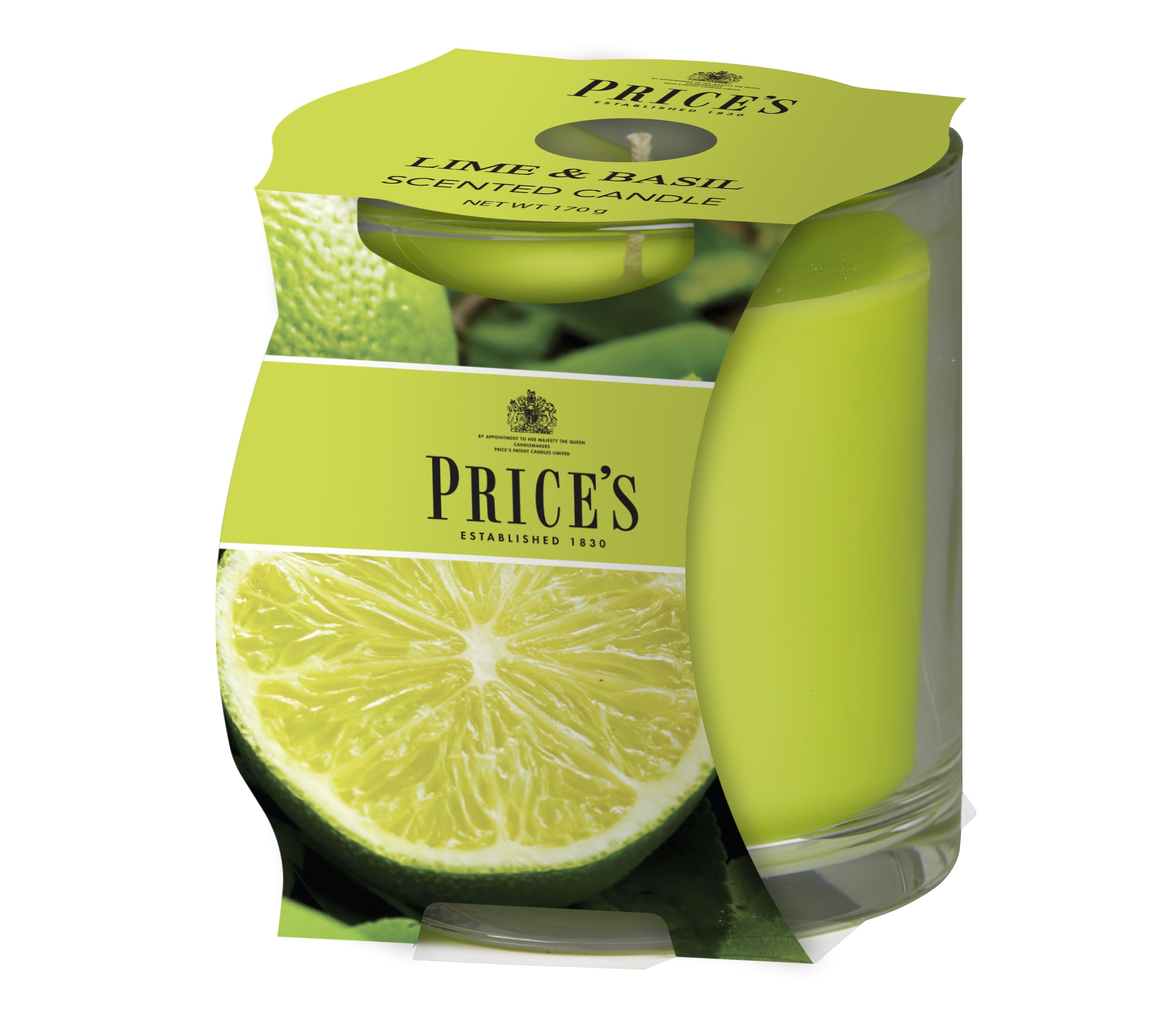 Price’s Cup Scented Candle – Elegant Glass & Rich Aroma