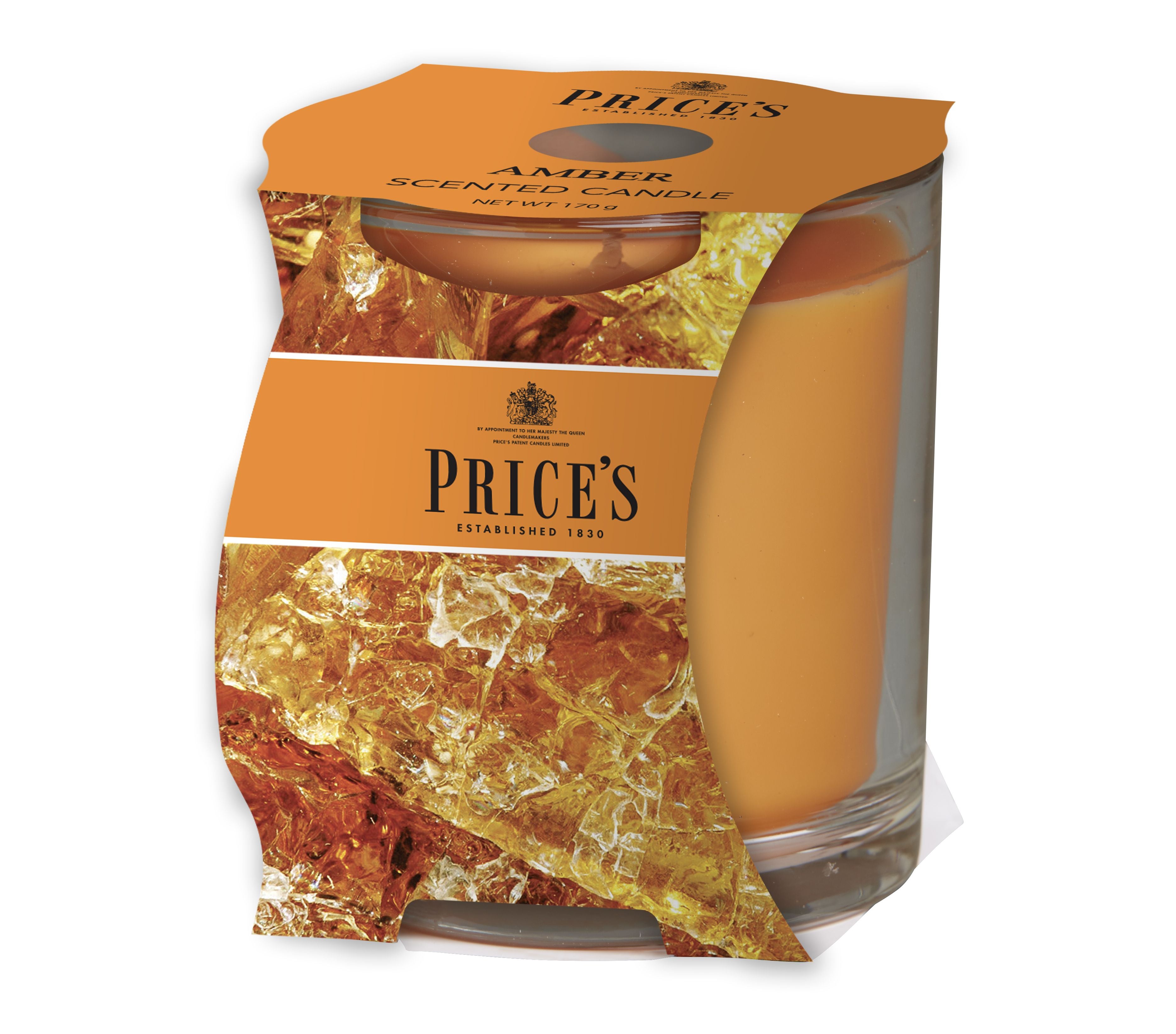 Price’s Cup Scented Candle – Elegant Glass & Rich Aroma