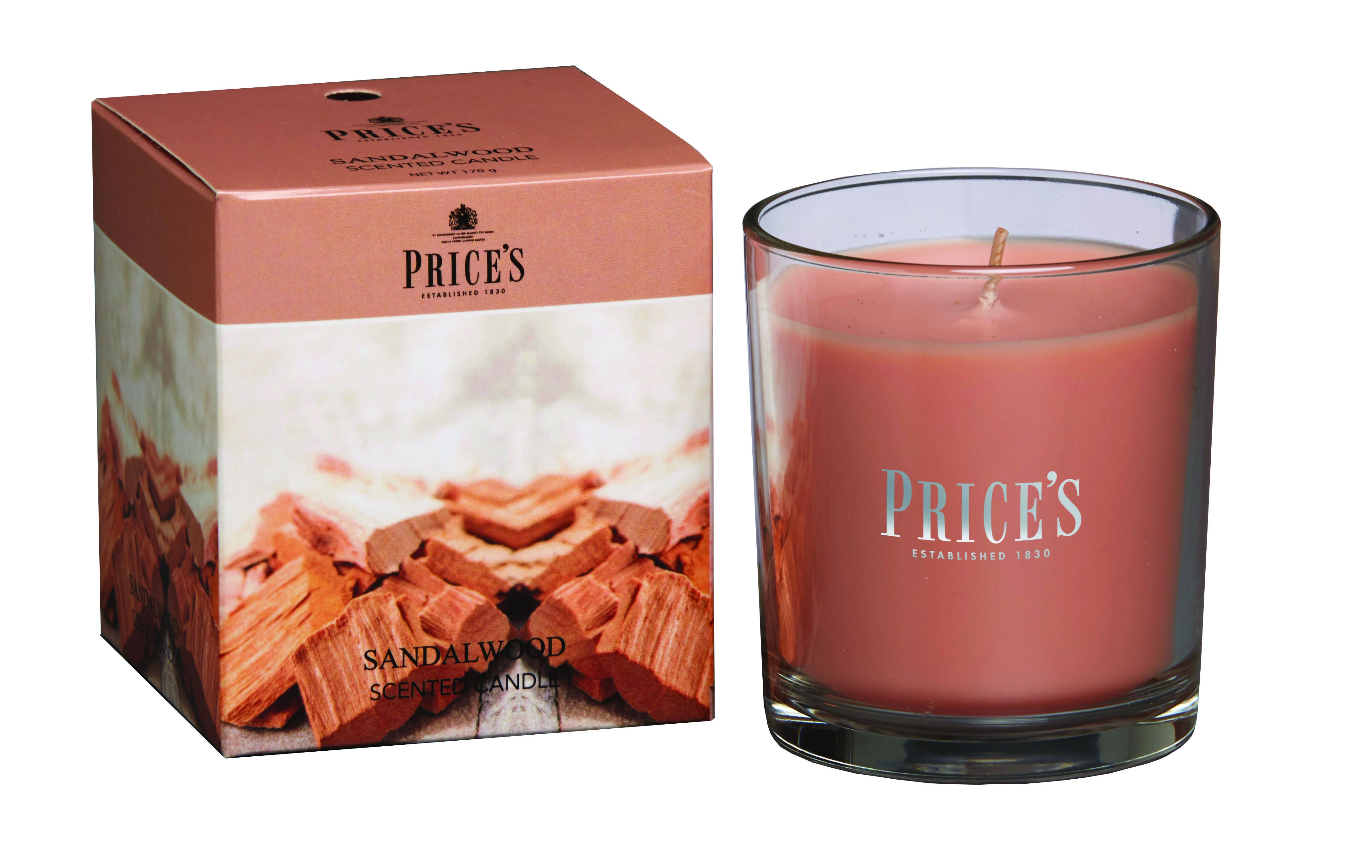 Price's Scented Candle in Glass Cup – Long-Lasting Aroma