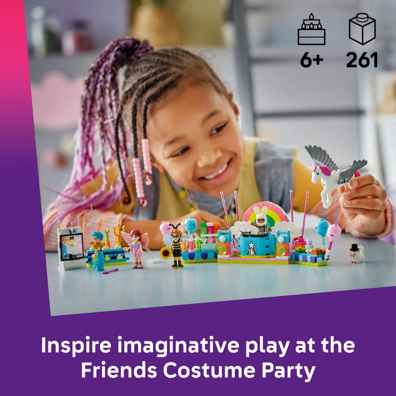 LEGO Friends Costume Party with Unicorn & Fairy – 261 Pieces | Set 42661