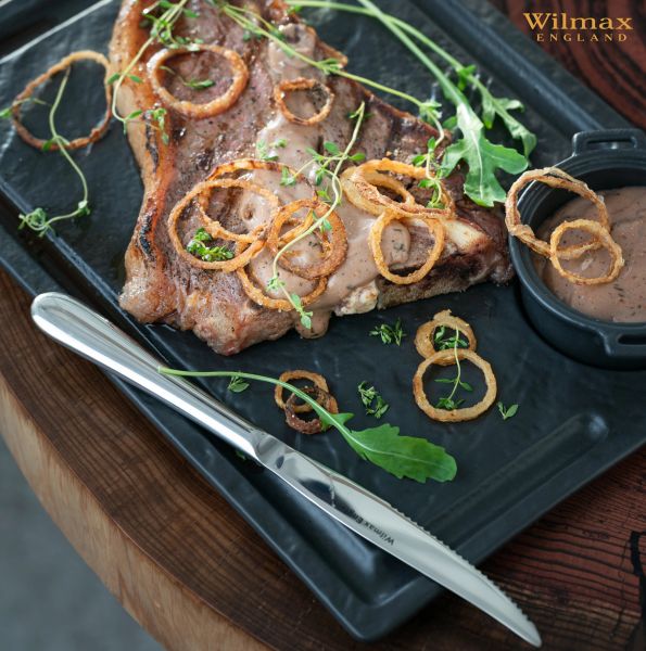 Wilmax SlateStone Rectangular Serving Plate 32×23cm - Black