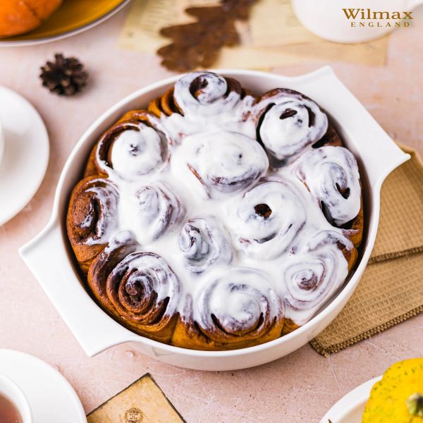 Wilmax 21.5cm Oven Bowl - White Porcelain Bakeware