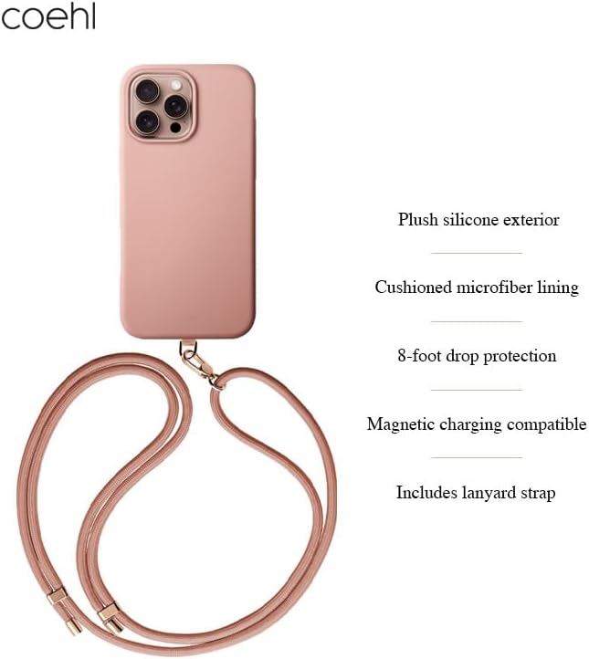 UNIQ COEHL IPHONE 16 PRO (2024) 6.3 MAGNETIC CHARGING CRÈME - BALLET PINK