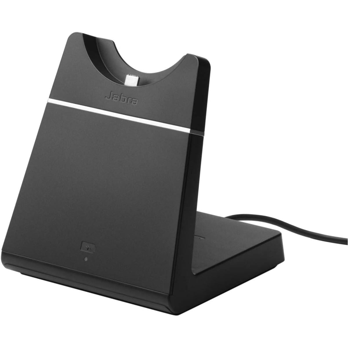 Jabra Evolve 65 TE Wireless Headset with Stand| Link 390a UC | Bluetooth 5.2 | Noise Cancelling | 16H Battery