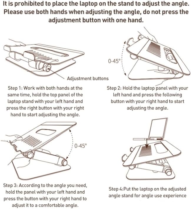 YESIDO LP06 Laptop Stand - Adjustable and Portable Design