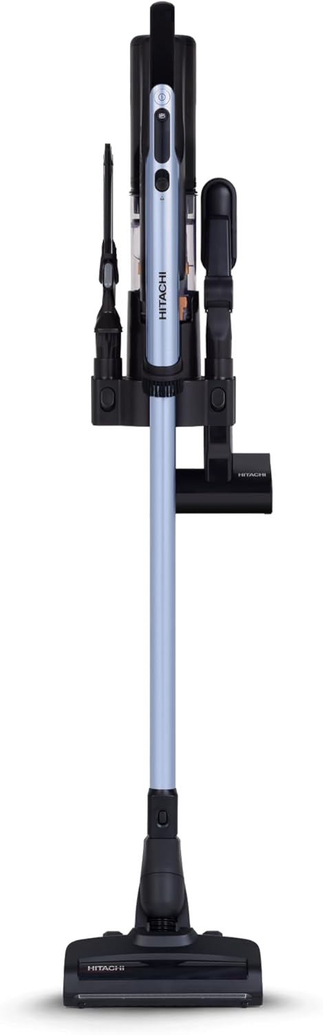 Hitachi PV-XHE4PLMBGAE Cordless Stick Vacuum | 225AW Cyclone Storm | 80-Min | Metallic Blue