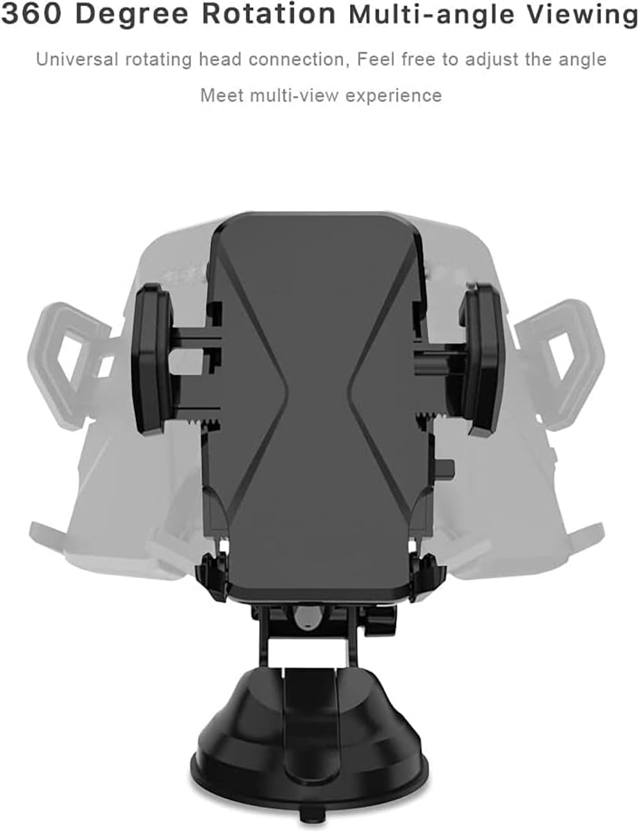 Yesido C40 Car Phone Holder Foldable 360° Rotation - Black