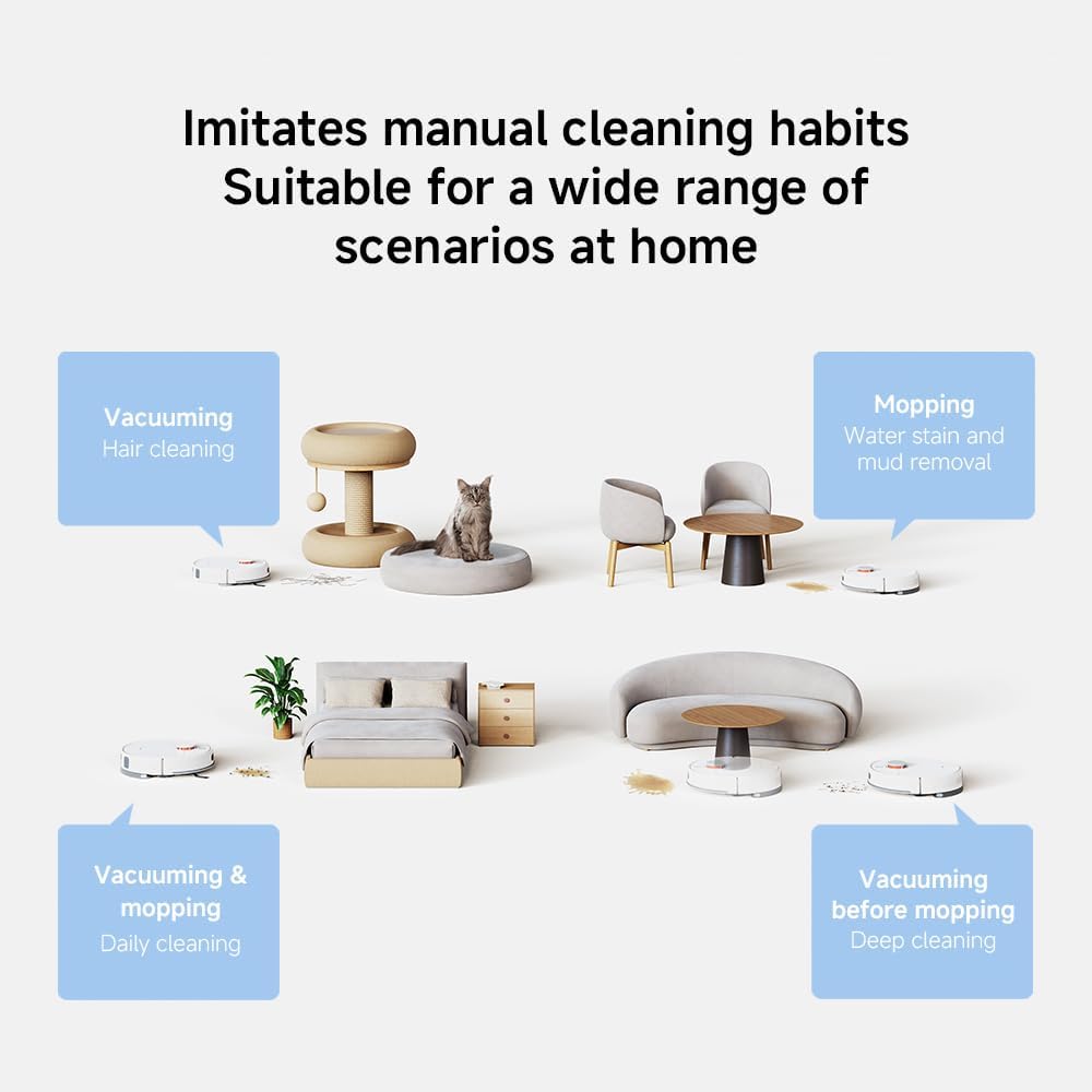 Xiaomi Robot Vacuum H40 – 10,000Pa Suction, LDS Navigation, Auto Dust Emptying, 180min Runtime
