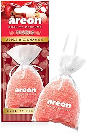 AREON Pearls I Car & Home Hanging Air Freshener Apple & Cinnamon (Pack of 3)